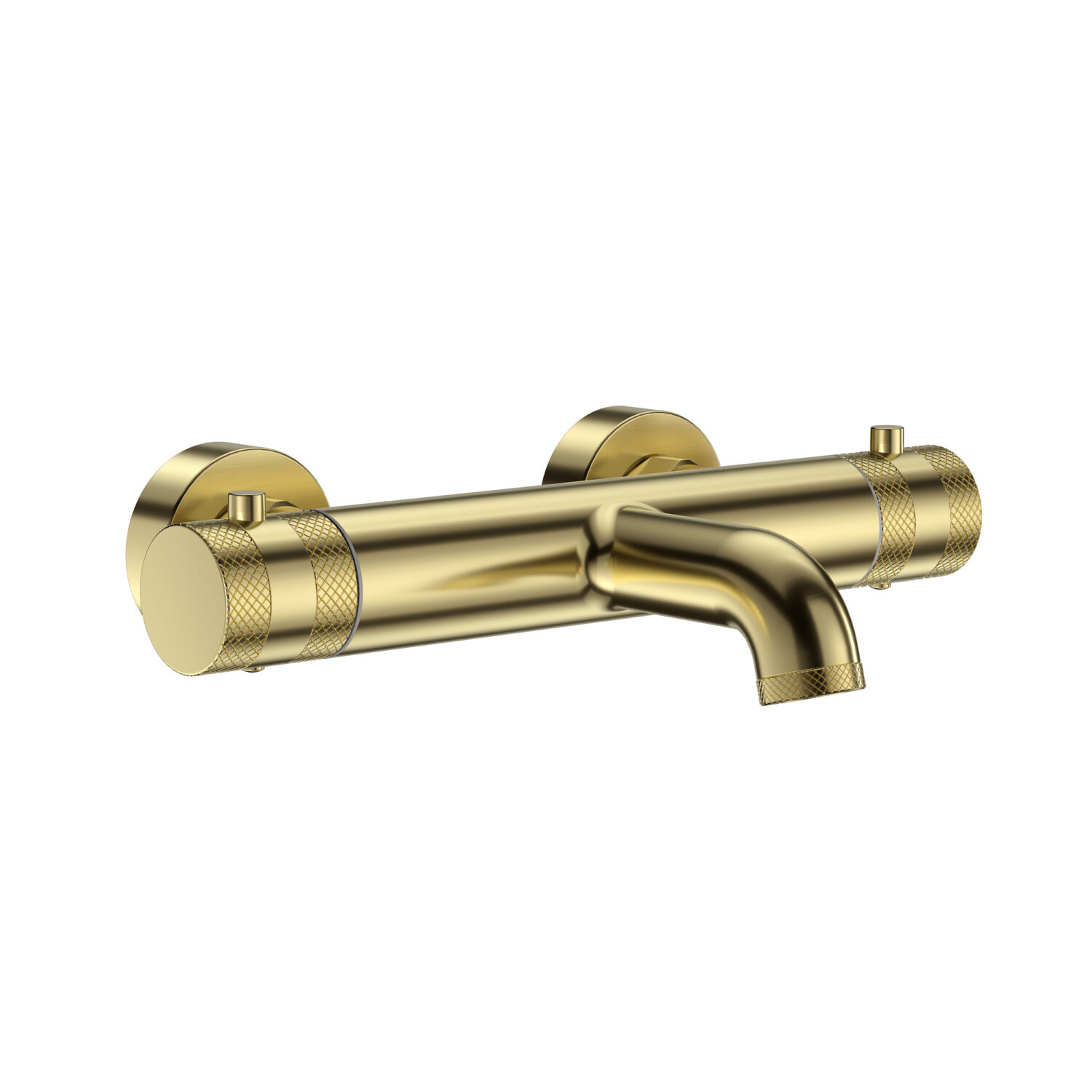 Kore Brushed Brass Wall Mounted Bath Filler
