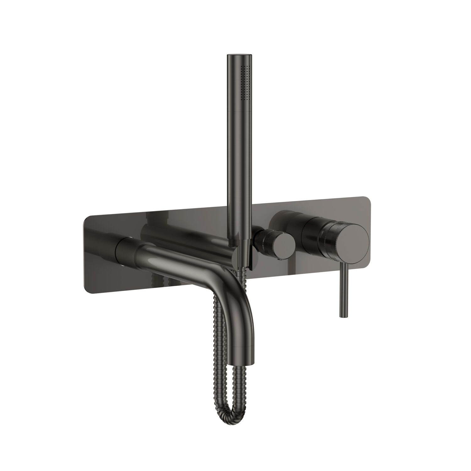 Kore Gunmetal Wall Mounted Bath Shower Mixer & Handset