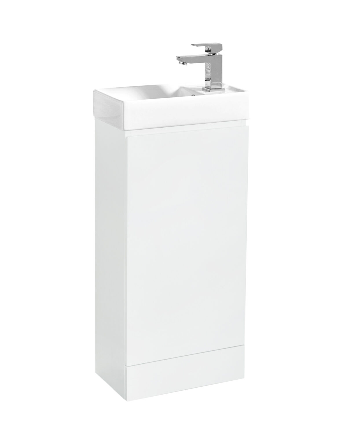 Waterproof 400mm Cloakroom Cabinet & Basin