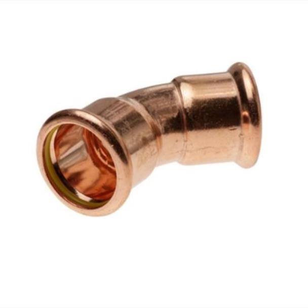 Press Fit 22mm 45 Elbow GAS x10