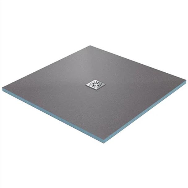 1500mm x 800mm x 25mm Wetroom Tray with Square Centre Drain Kit