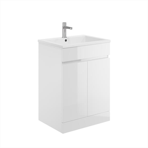 Waterproof 600mm Floorstanding Cabinet & Basin