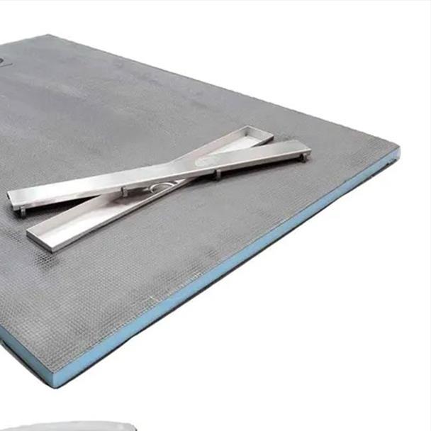 900mm x 900mm x 30mm Wetroom Tray with Linear Drain