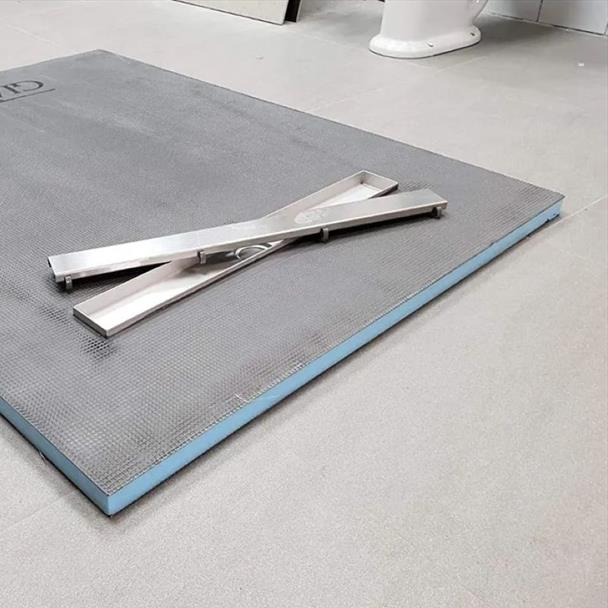 1800mm x 900mm x 30mm Wetroom Tray with Linear Drain