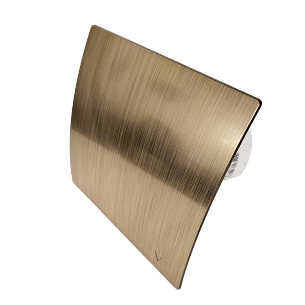 100mm Brushed Brass Extractor Fan with Timer