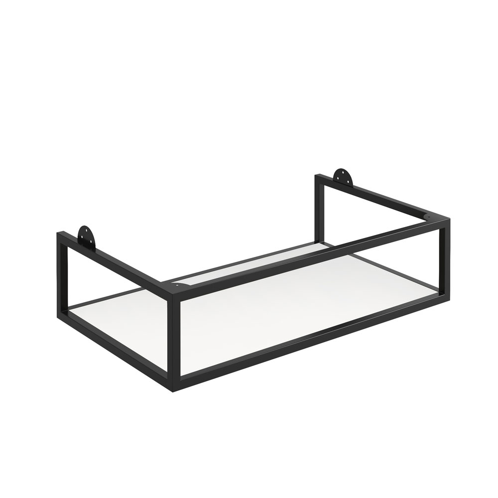 800mm Black Frame with Dual Colour Shelf 