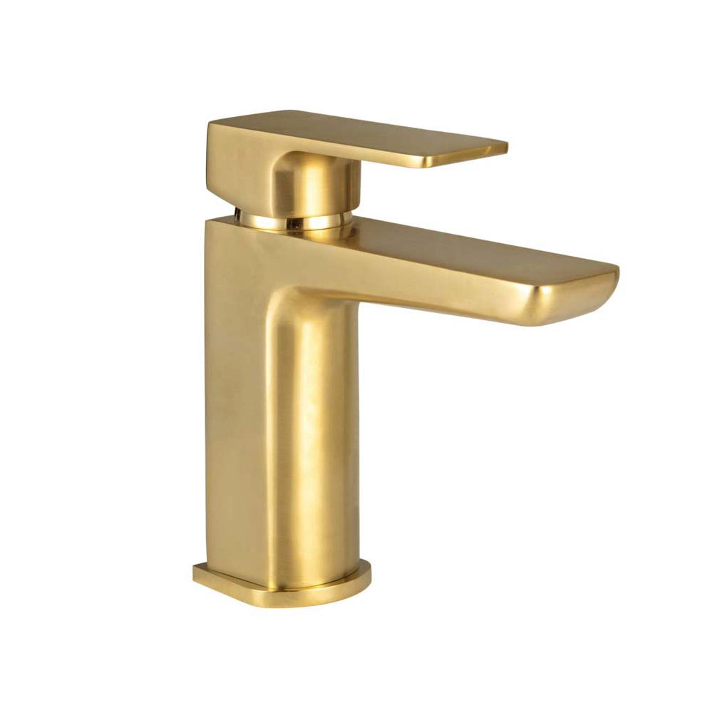 Amura Brushed Brass Mono Basin Mixer & Waste