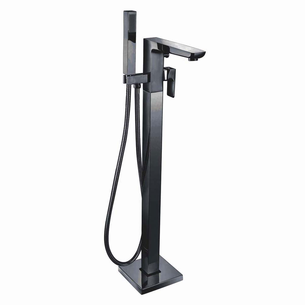 Amura Black Freestanding Bath / Shower Mixer