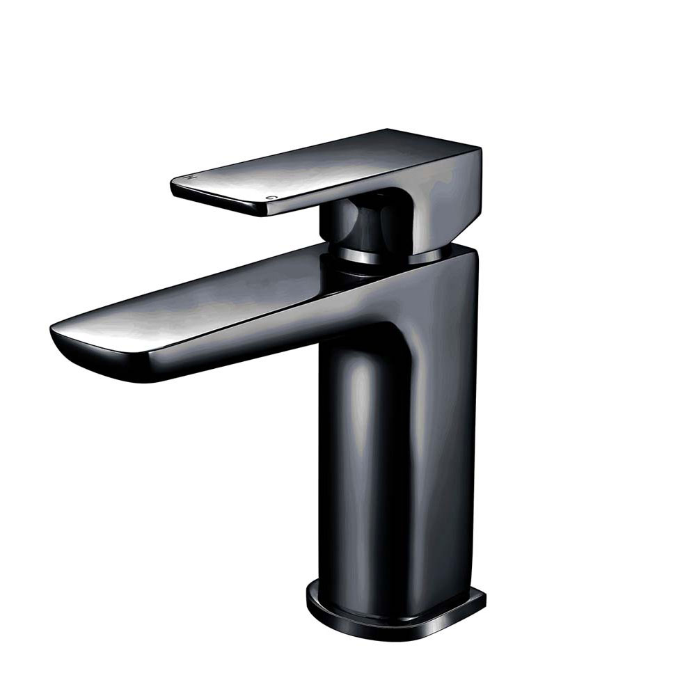 Amura Black Mono Basin Mixer & Waste