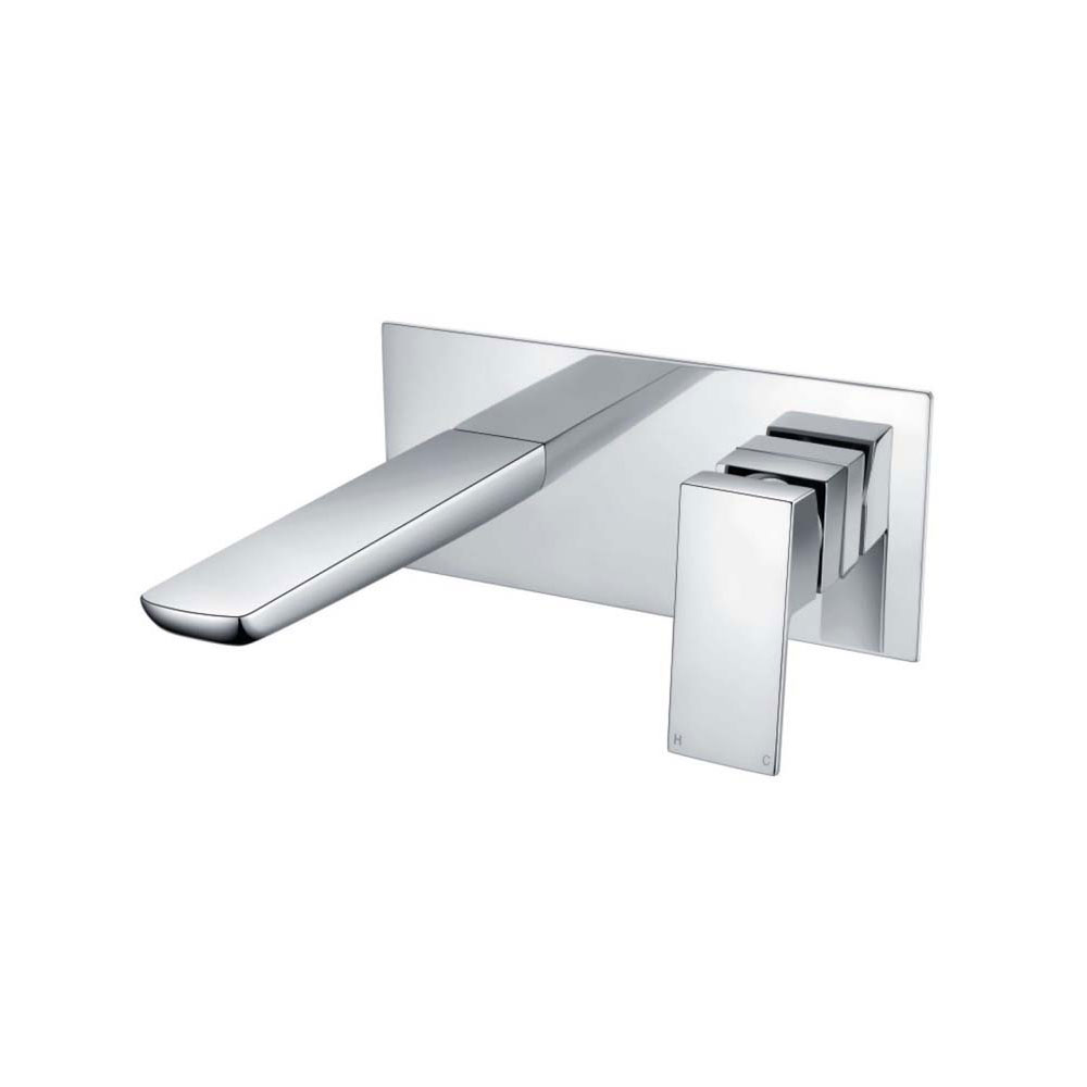 Amura Chrome Wall Mounted Basin Mixer