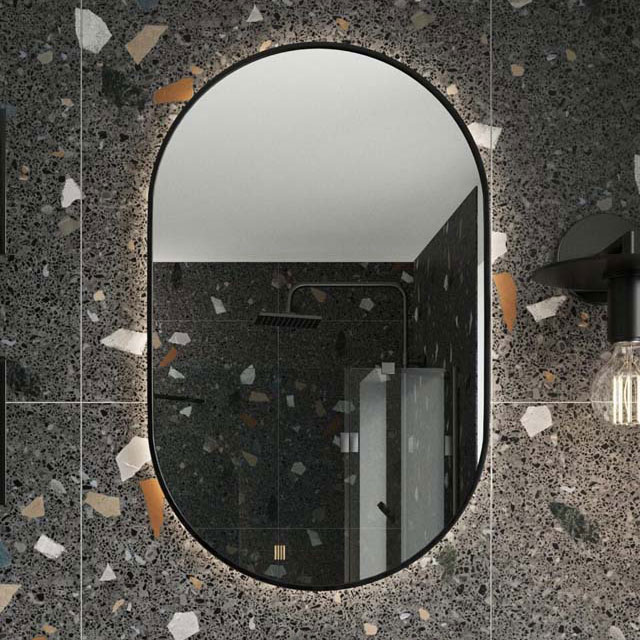Aubry 500x800mm LED Mirror in Black