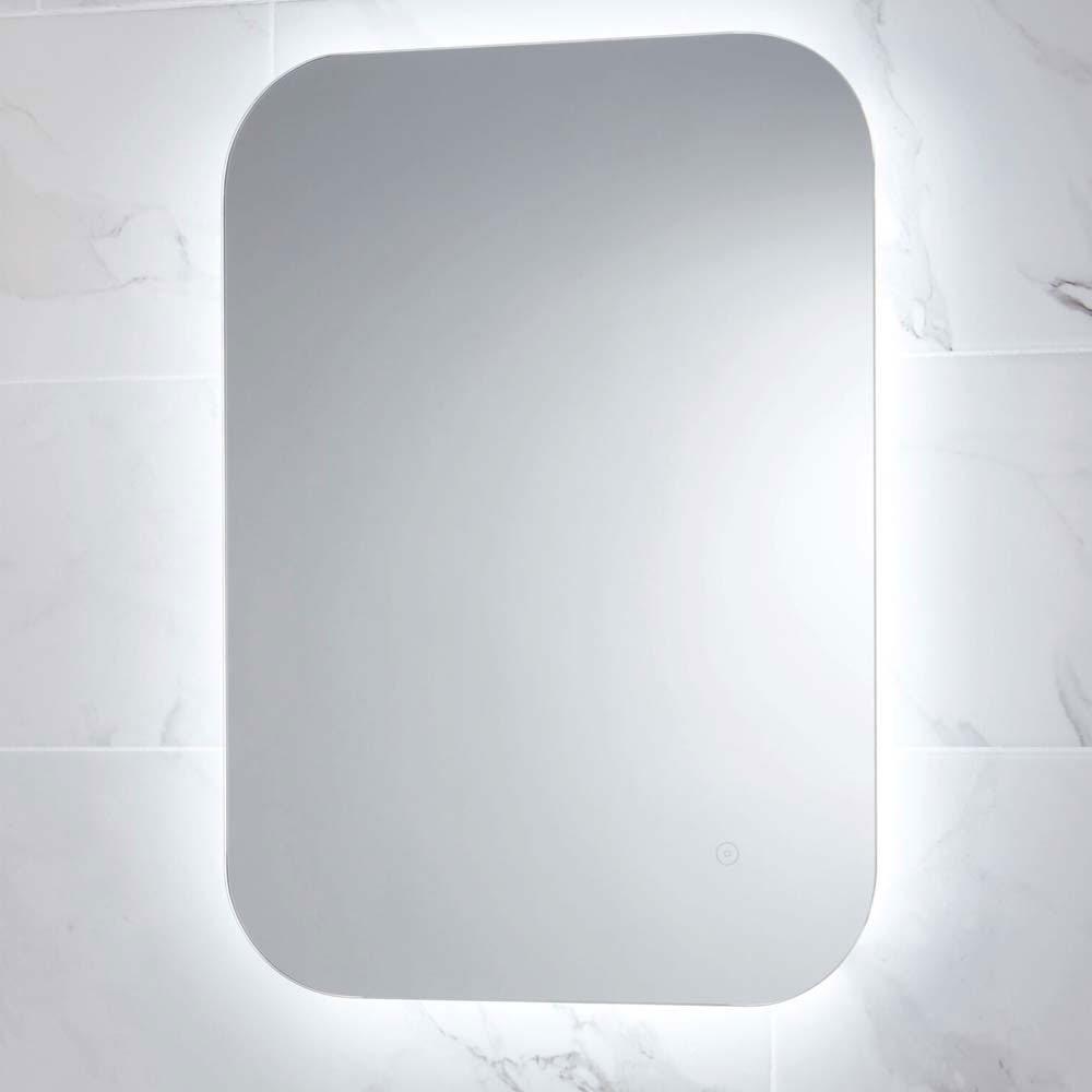 Aurora 500x700mm LED Mirror with Demister Pad & Shaver Socket 