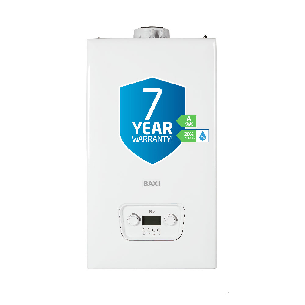 Baxi 624 24kW Combi2 Boiler Natural Gas with Filling Loop and Horizontal Flue