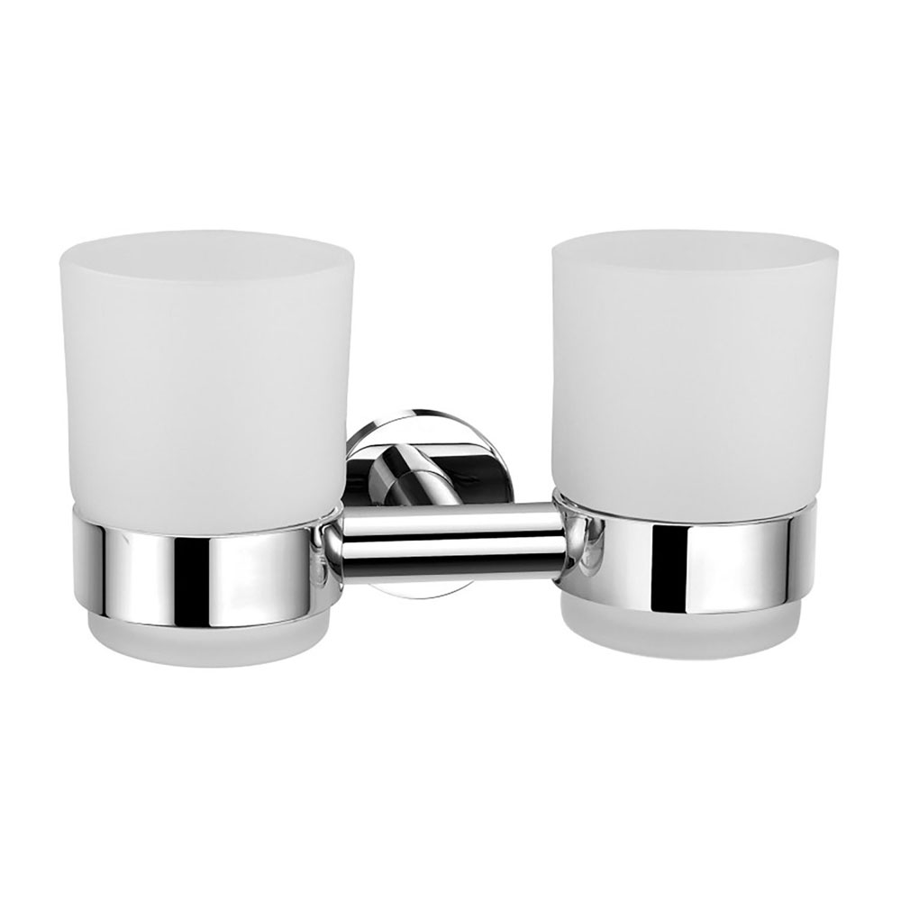 Belle Double Tumbler Holder Chrome