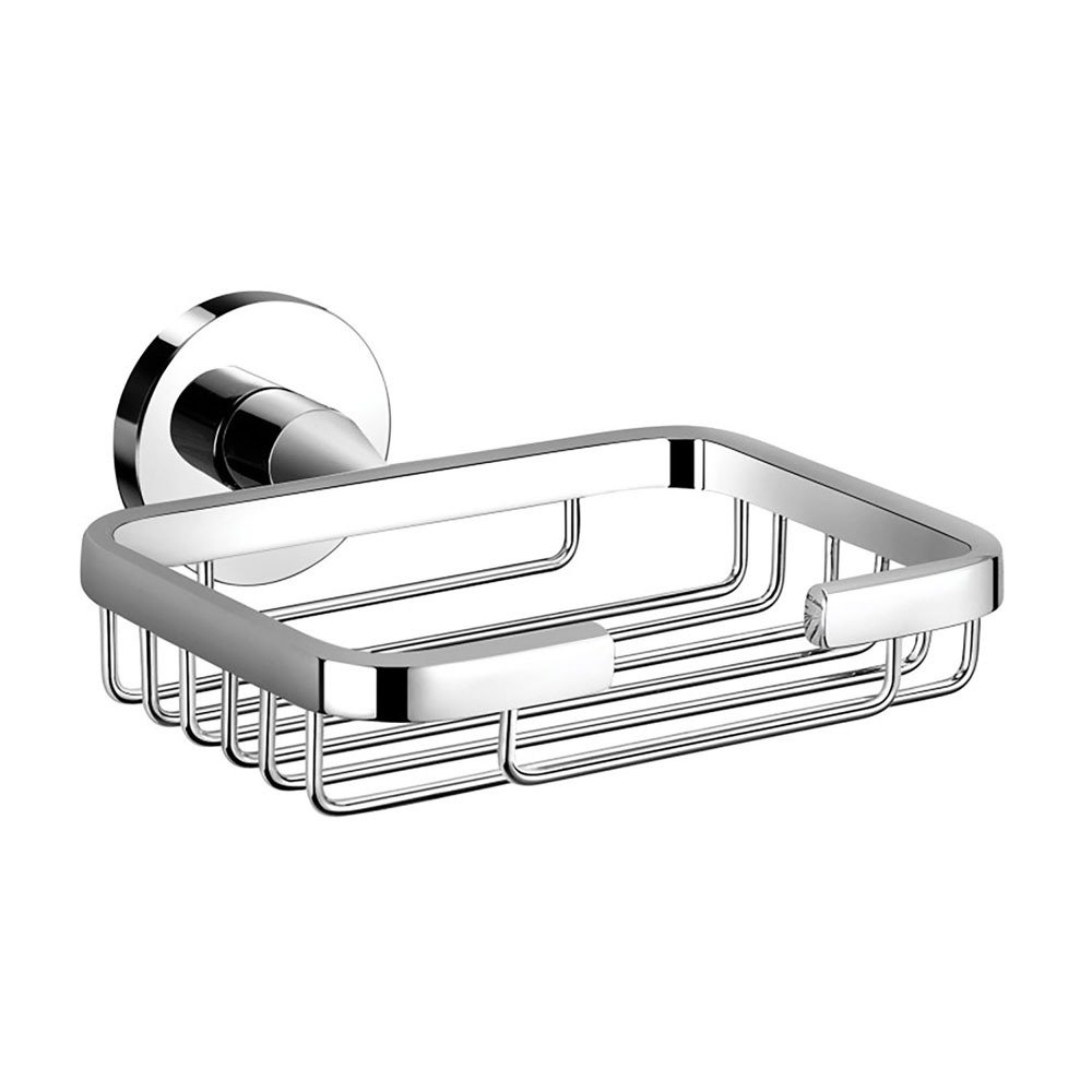 Belle Soap Basket Chrome