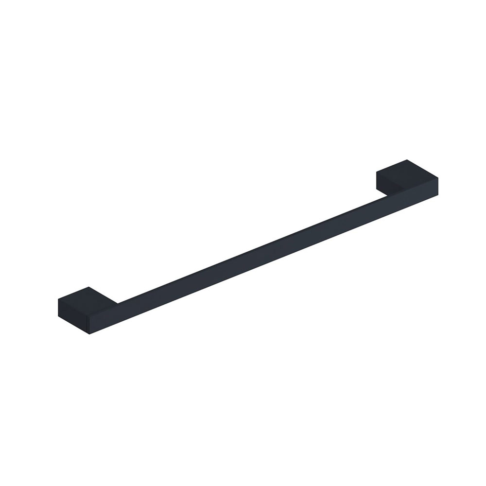 Black 600mm Towel Bar