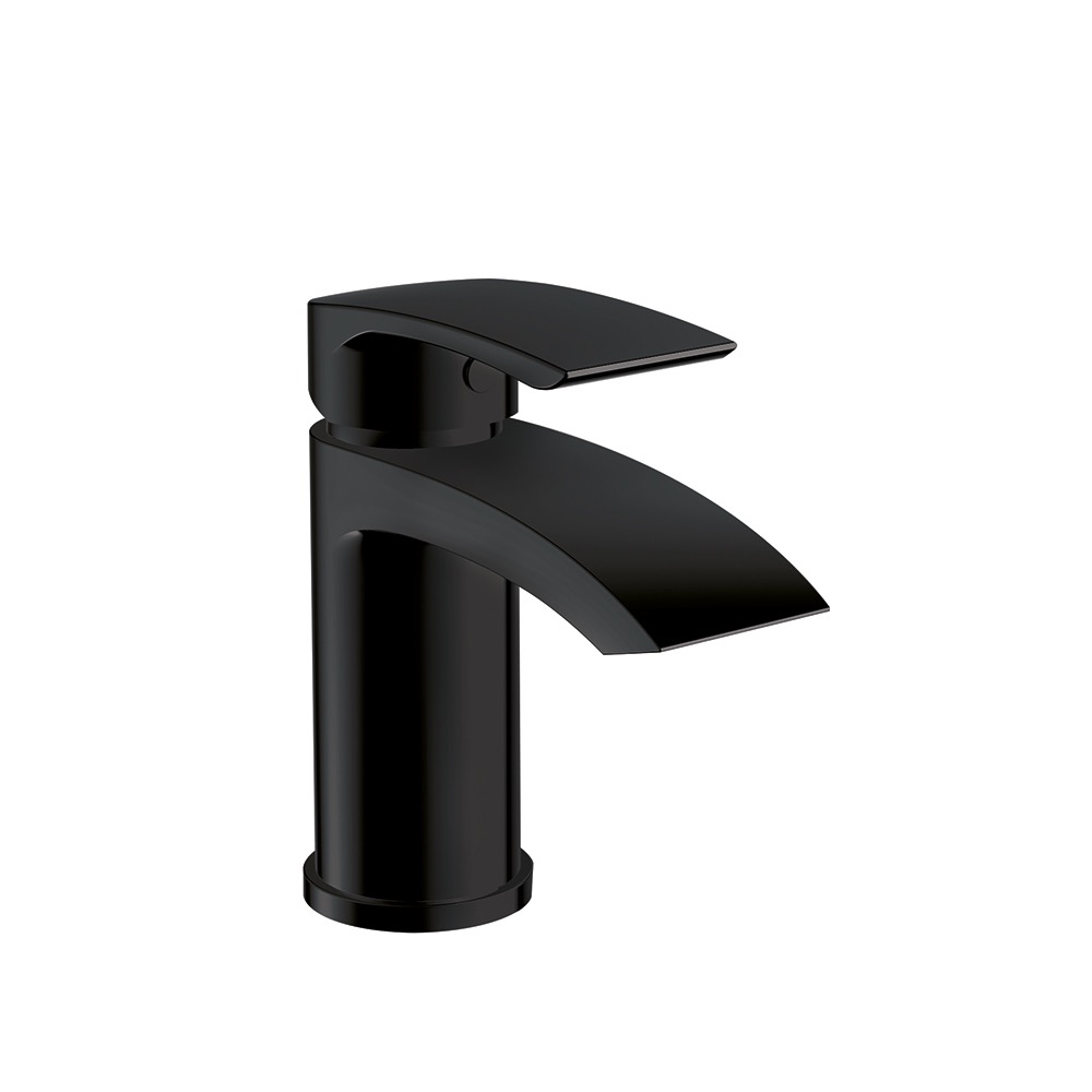 Black Bellini Mono Basin Mixer & Waste