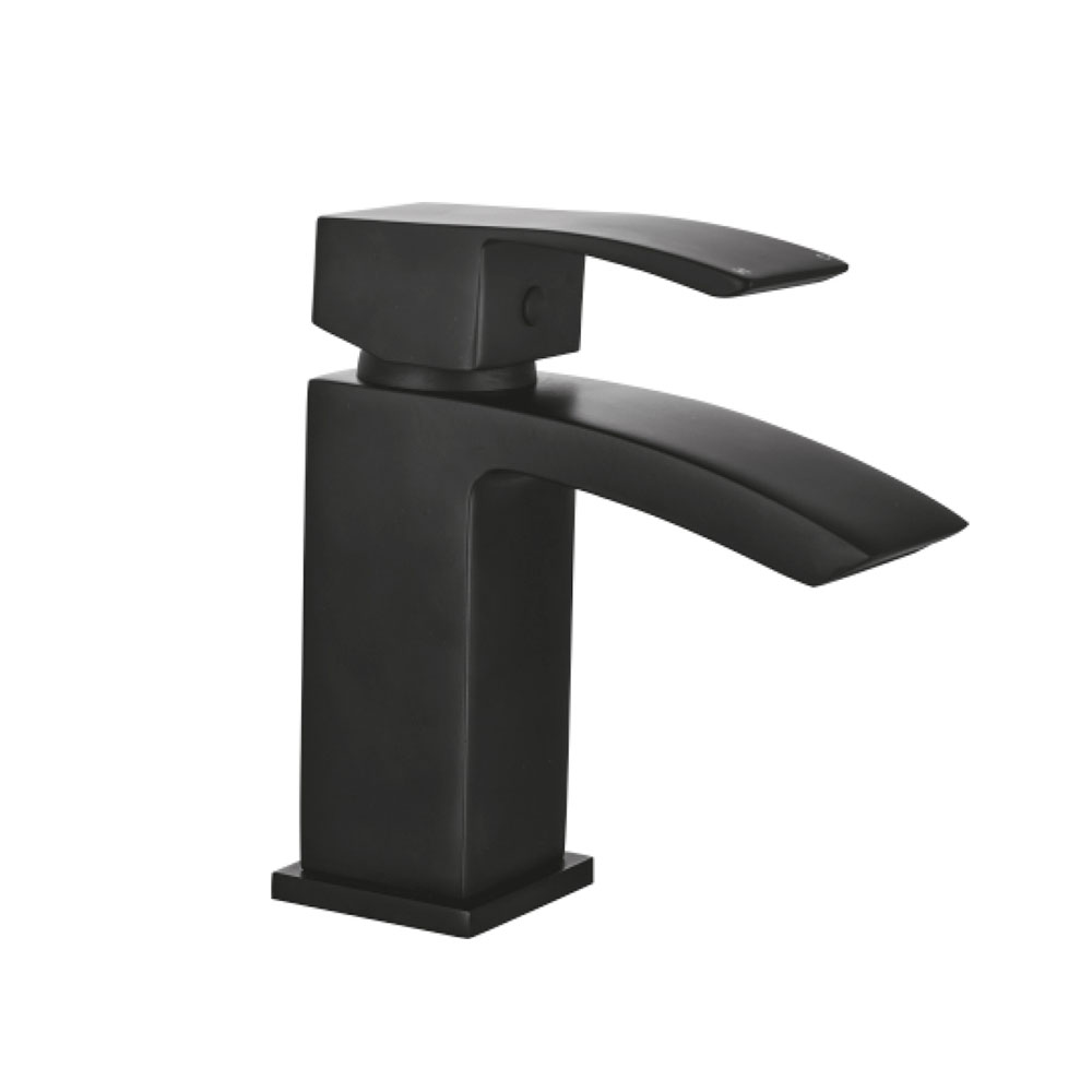 Black Scent Mini Mono Basin Mixer & Waste