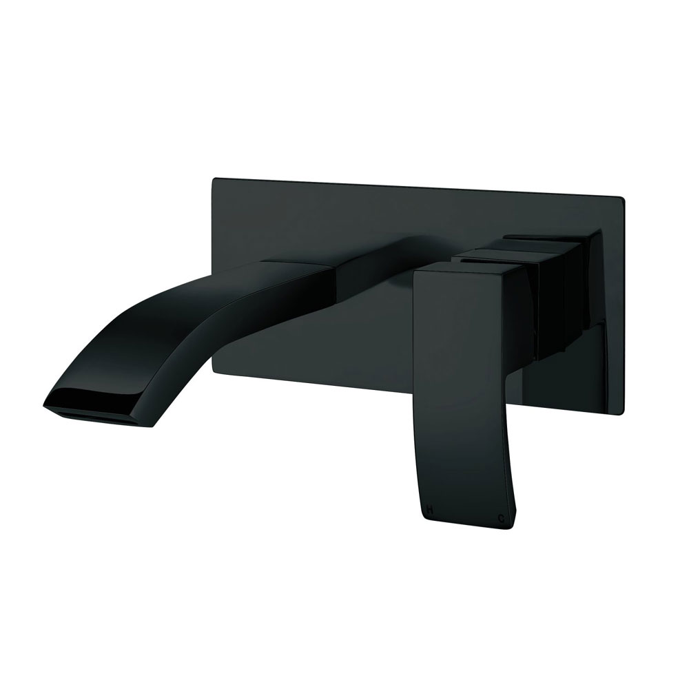 Black Scent Wall Mounted Basin Mixer