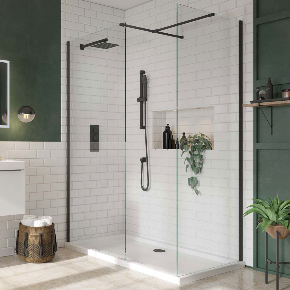 Black Profile Pack for Wetroom Panels