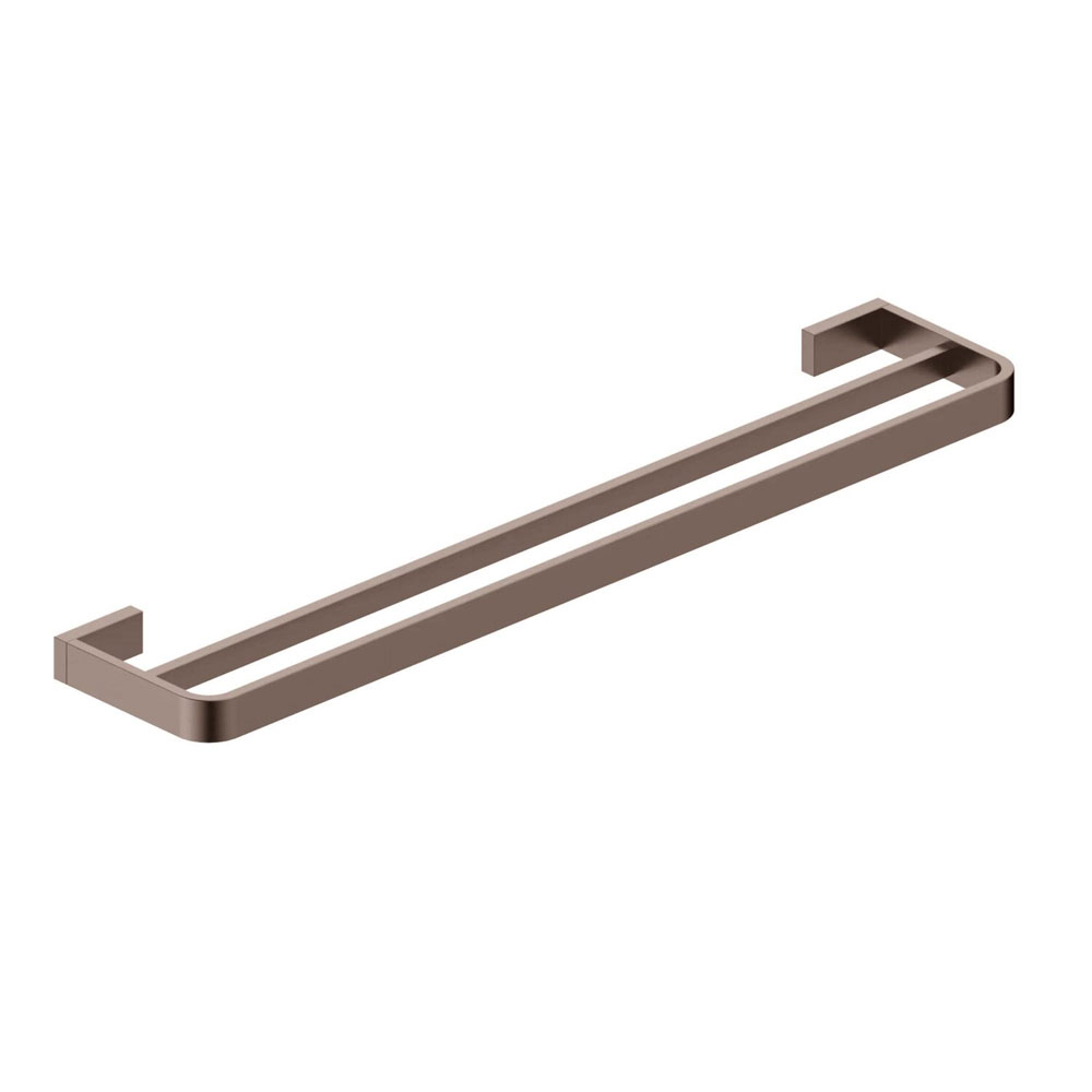 Brushed Double Towel Rail 