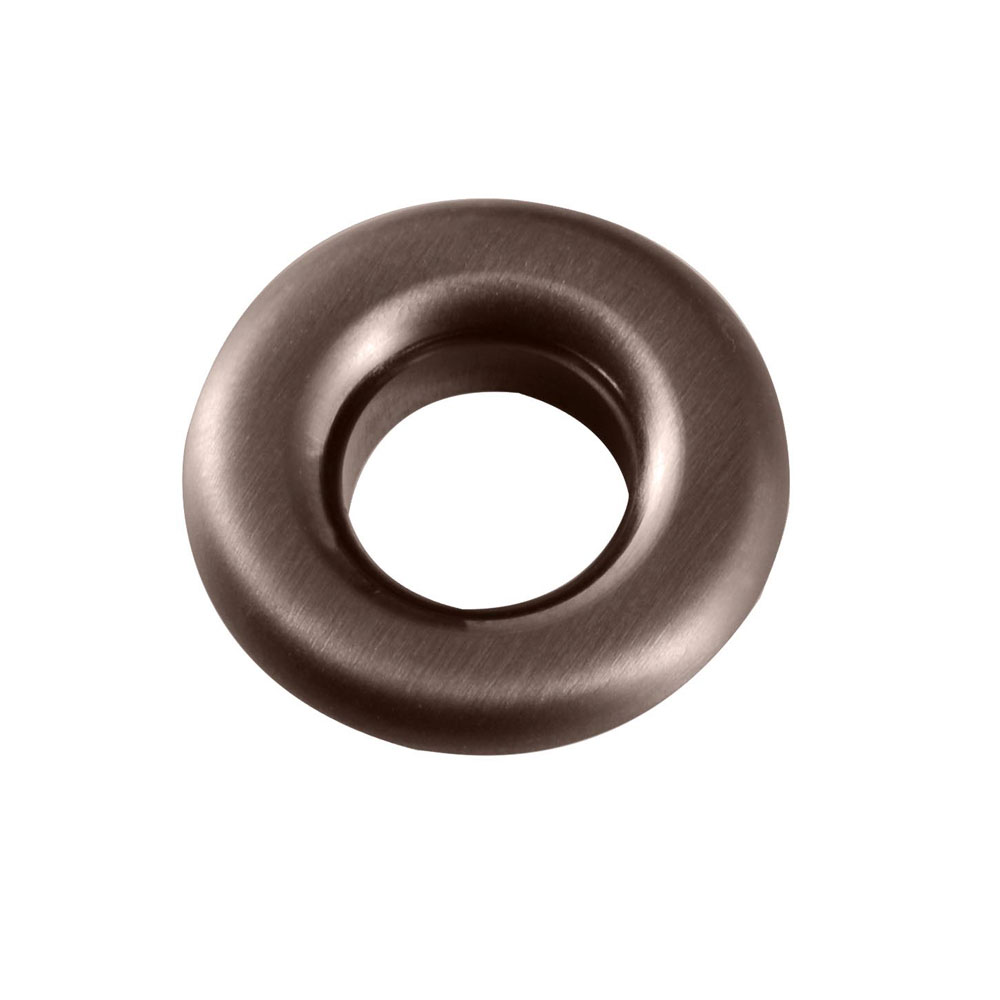 Brushed Bronze Round Overflow Cover