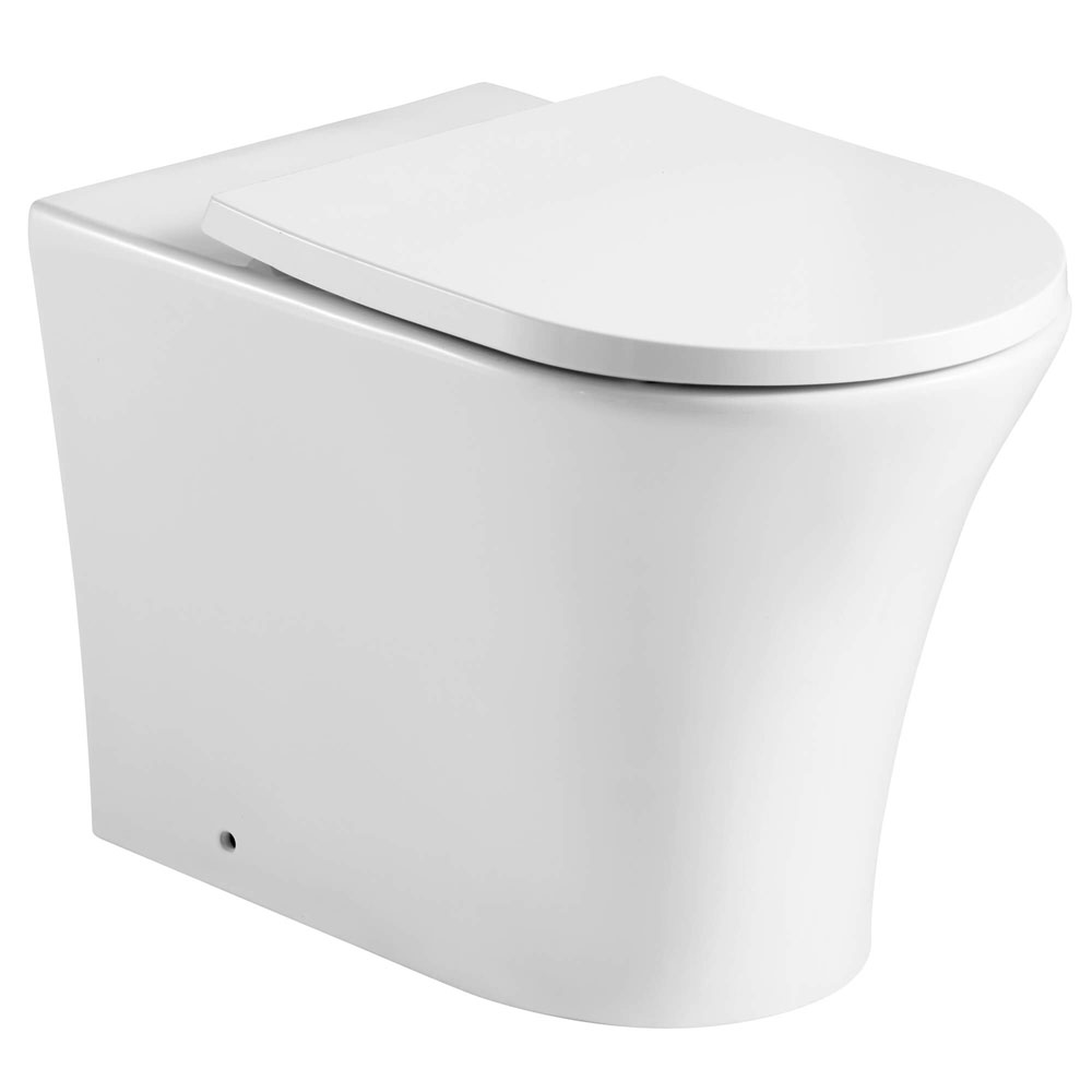 Cameo Back to Wall Rimless WC Pan & Soft Close Seat
