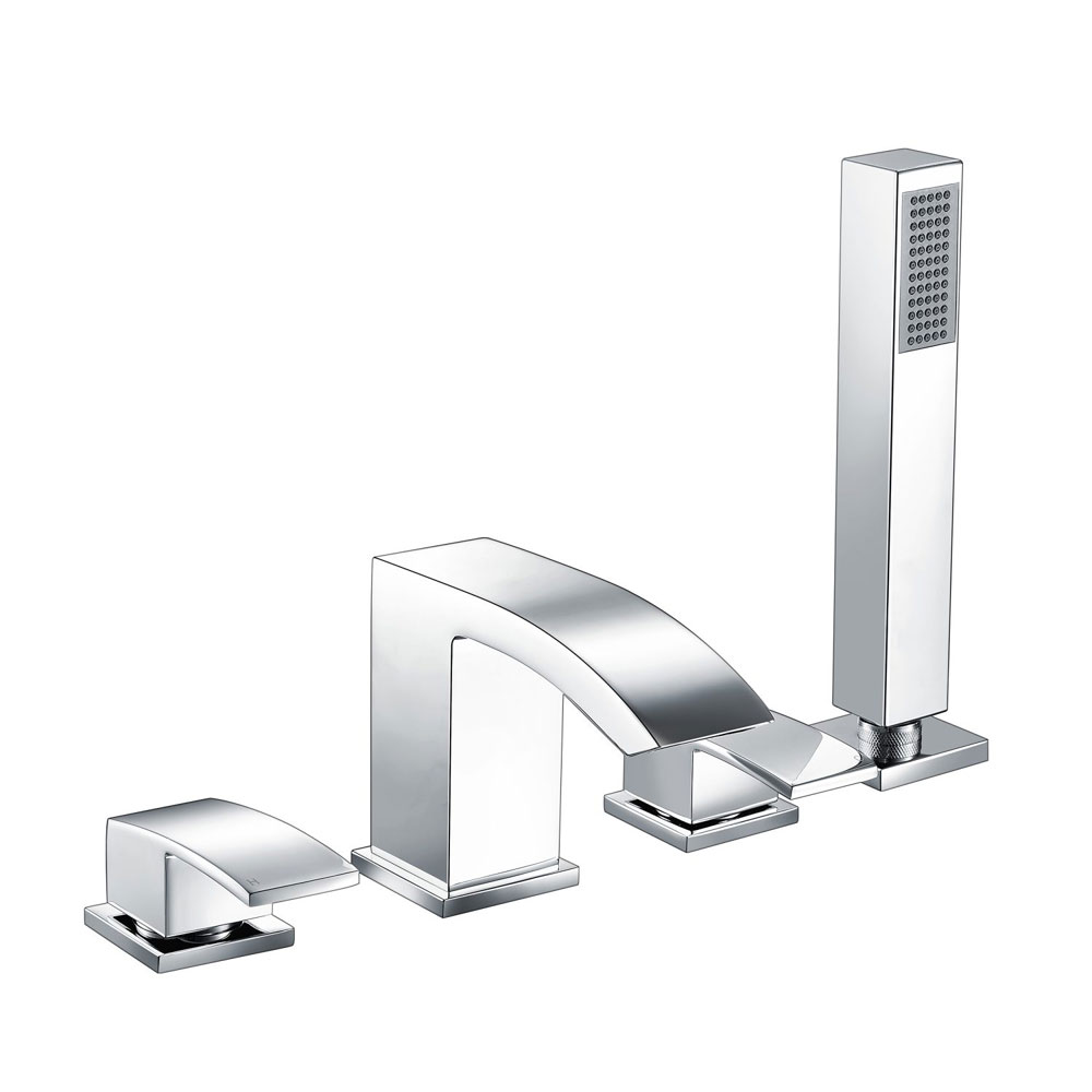 Chrome Scent 4 Hole Deck Mounted Bath / Shower Mixer 