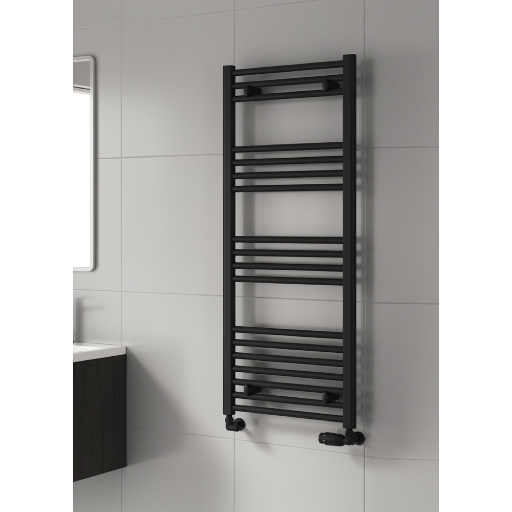 Capo Towel Rail - 400 X 800 Flat Black
