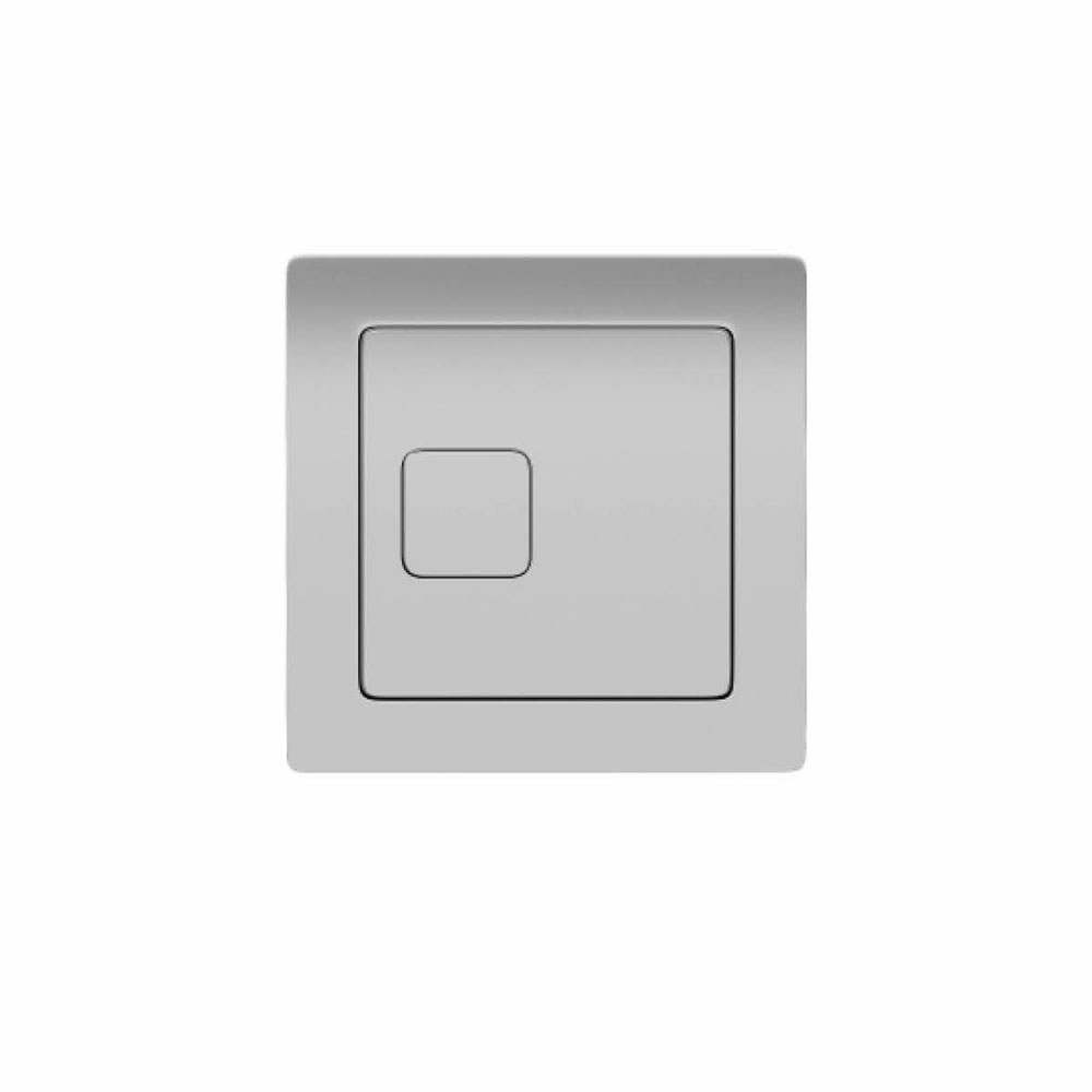 Chrome Square Dual Flush Button