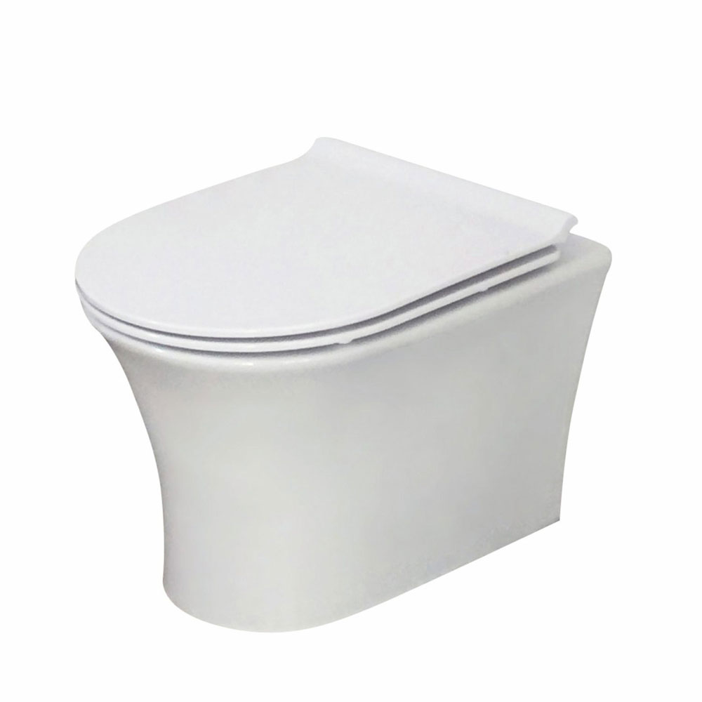 Dea Rimless Wall Hung Pan & Soft Close Seat