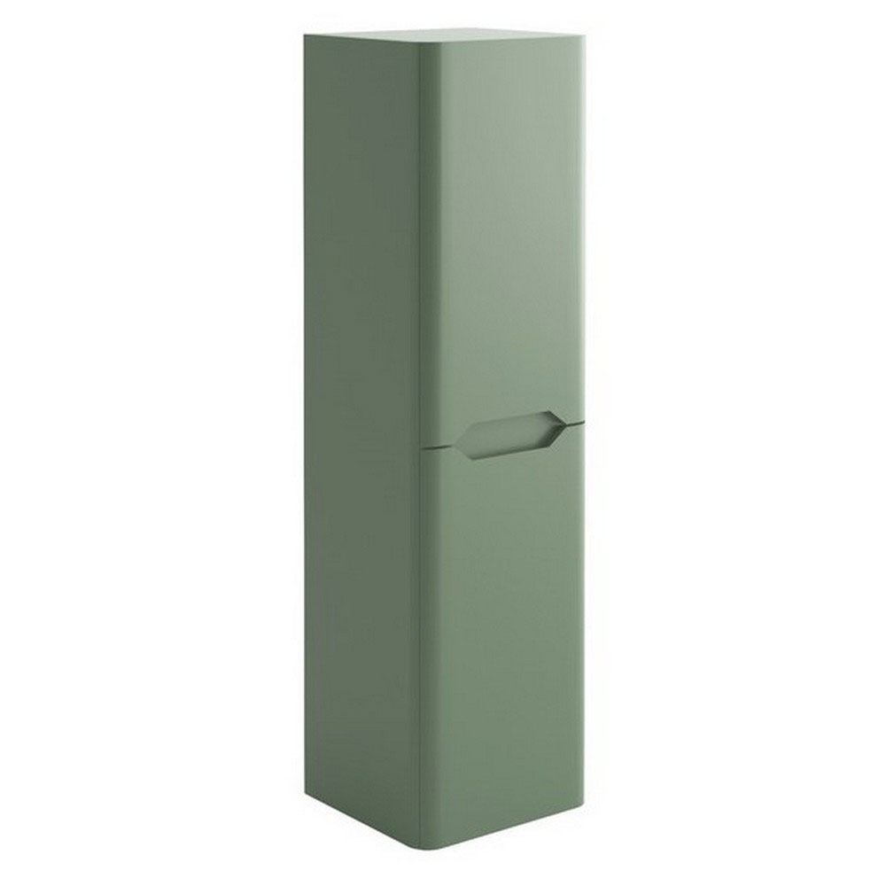 Elle 1400mm Tall Boy Wall Hung Unit - Matt Sage Green