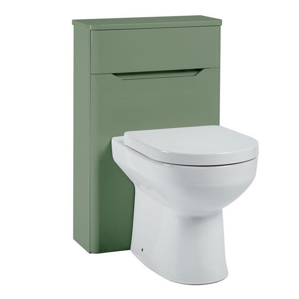 Elle 500mm WC Unit - Matt Sage Green