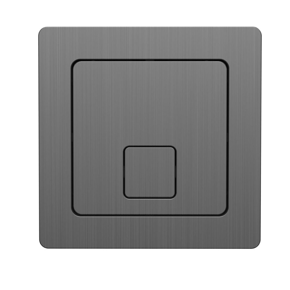 Gunmetal Dual Flush Button