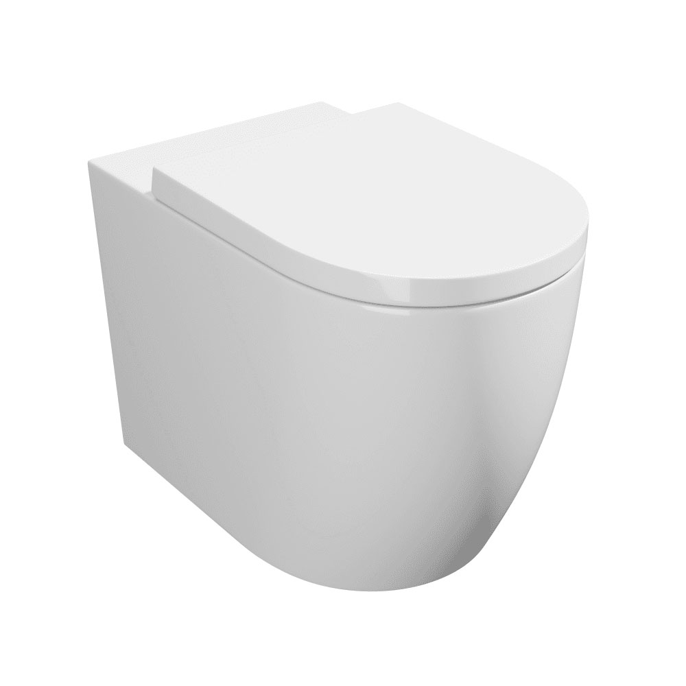 Geno Round Back to Wall Pan & Premium Soft Close Seat