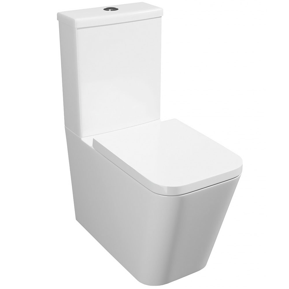 Geno Square Closed Back Pan, Cistern & Premium Soft Close Seat