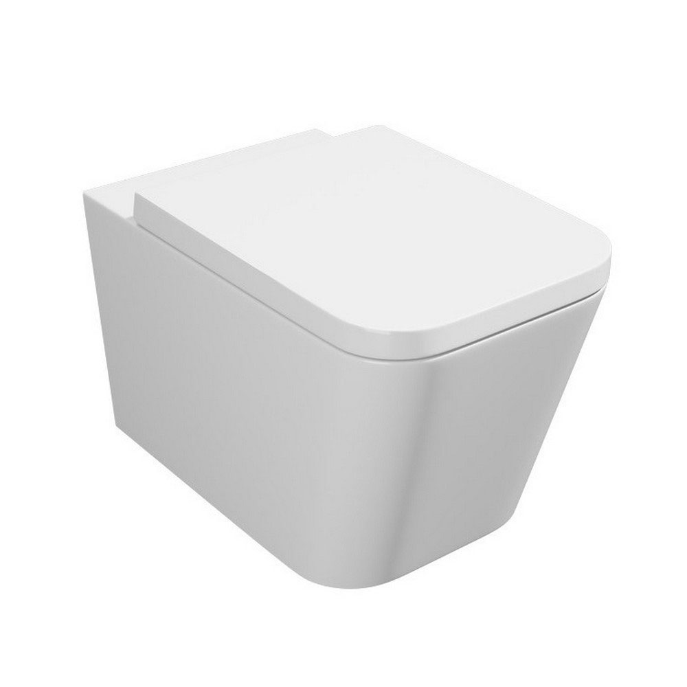 Geno Square Wall Hung Pan & Premium Soft Close Seat
