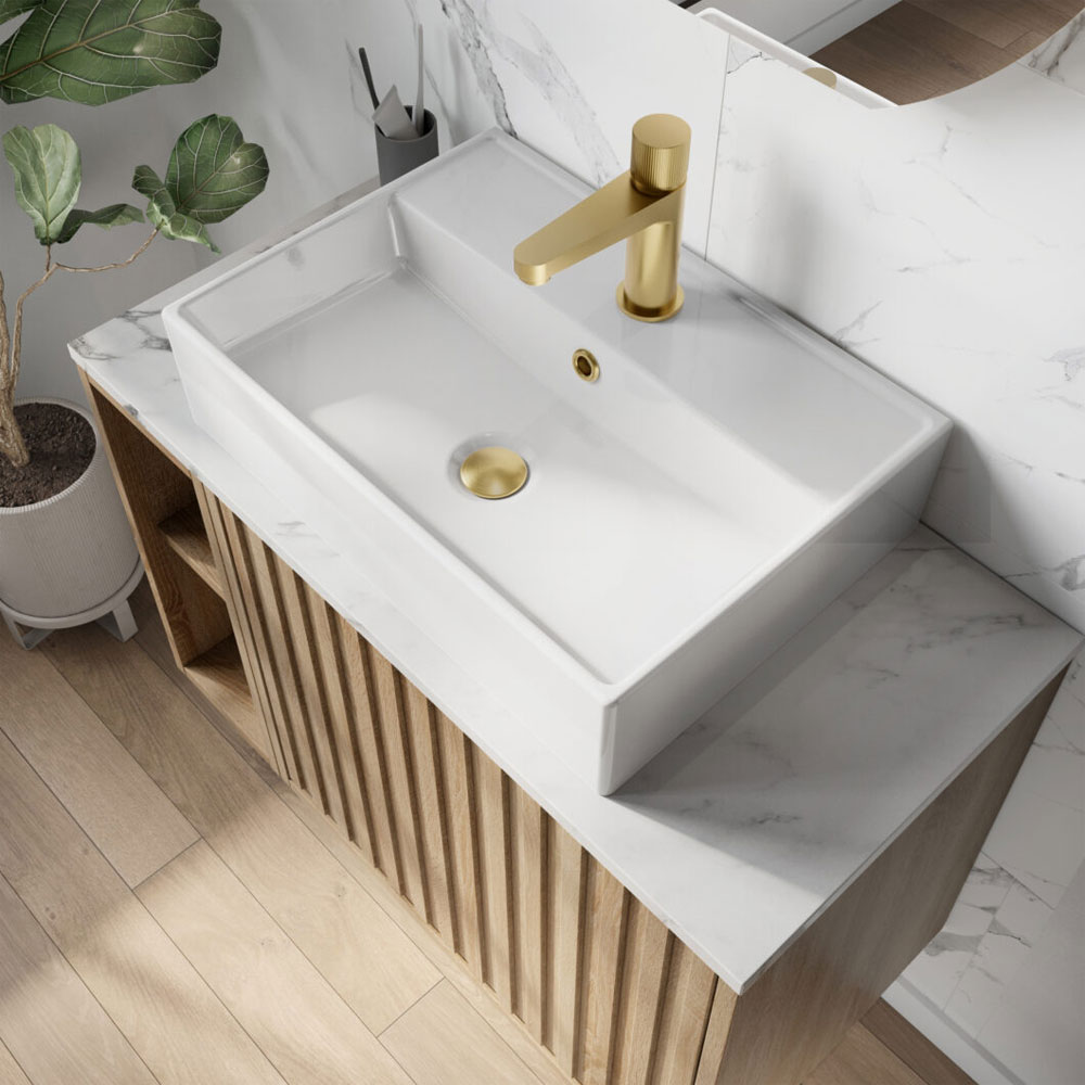Gloss White 560mm Wall Hung / Countertop Basin 