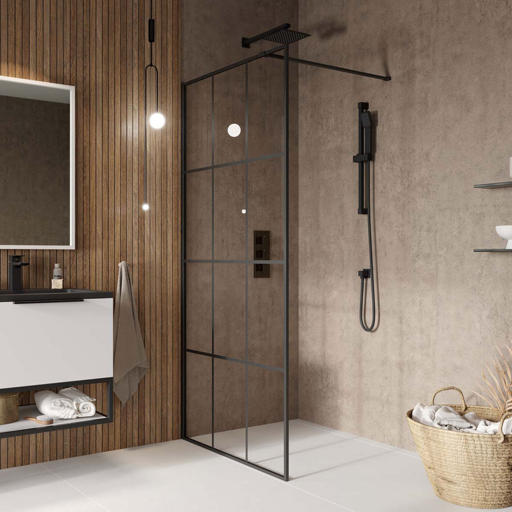 700mm Grid Wetroom Panel 8mm