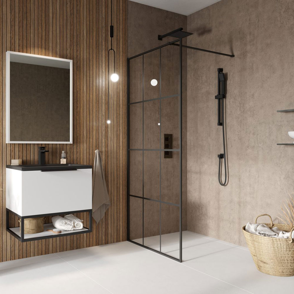 900mm Grid Wetroom Panel 8mm