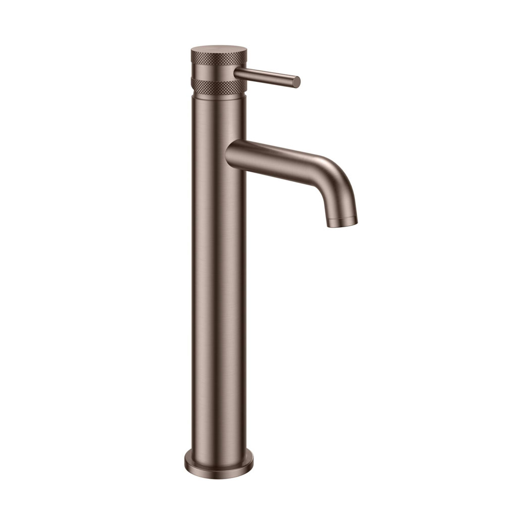 Kore Brushed Bronze Tall Mono Basin Mixer