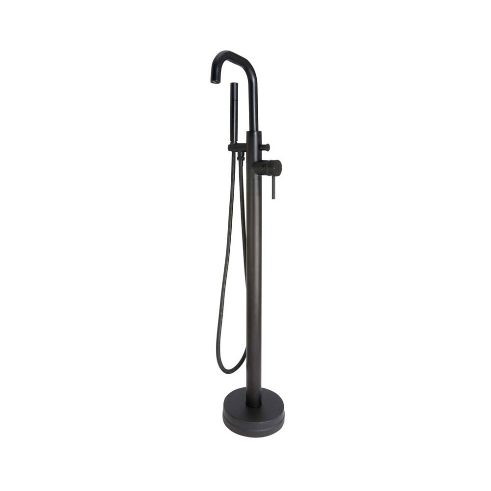 Kore Black Freestanding Bath Shower Mixer