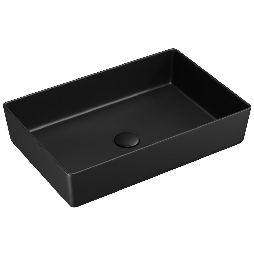 Kore Matt Black Metal Countertop Basin