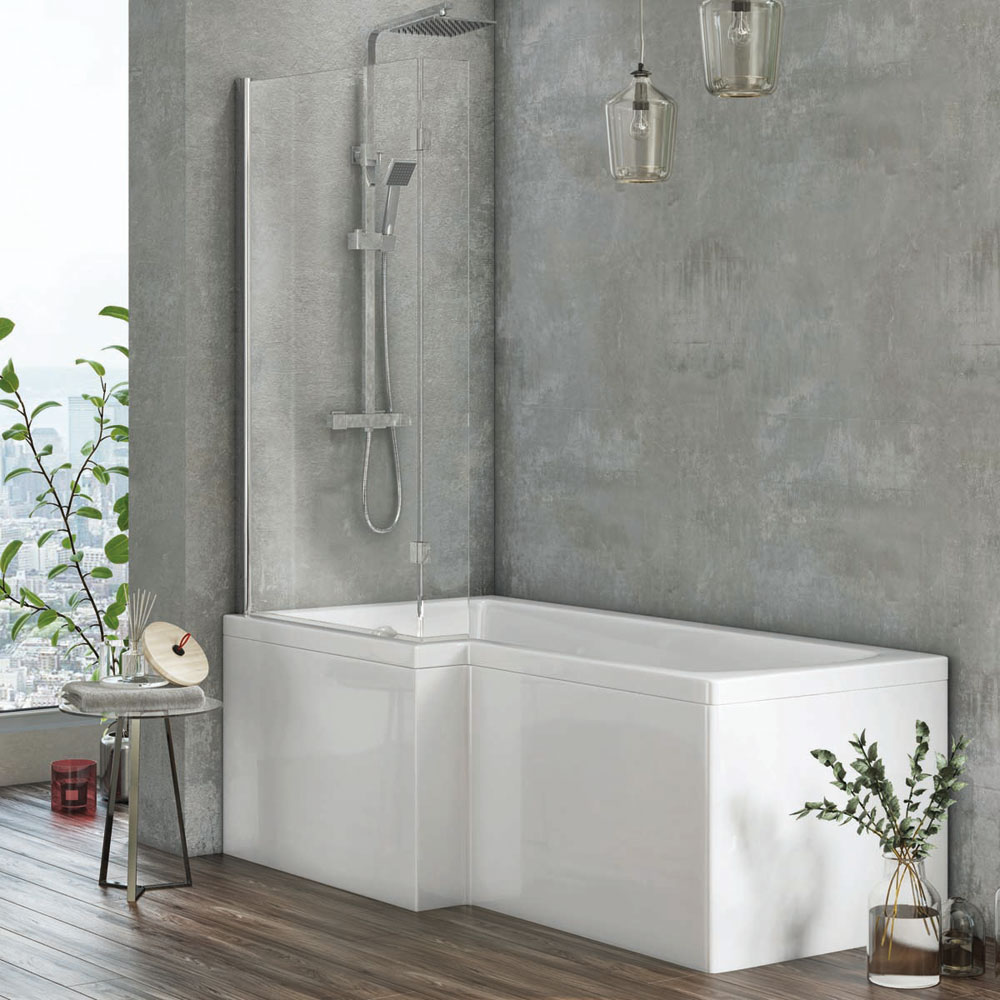L Shape Shower Bath