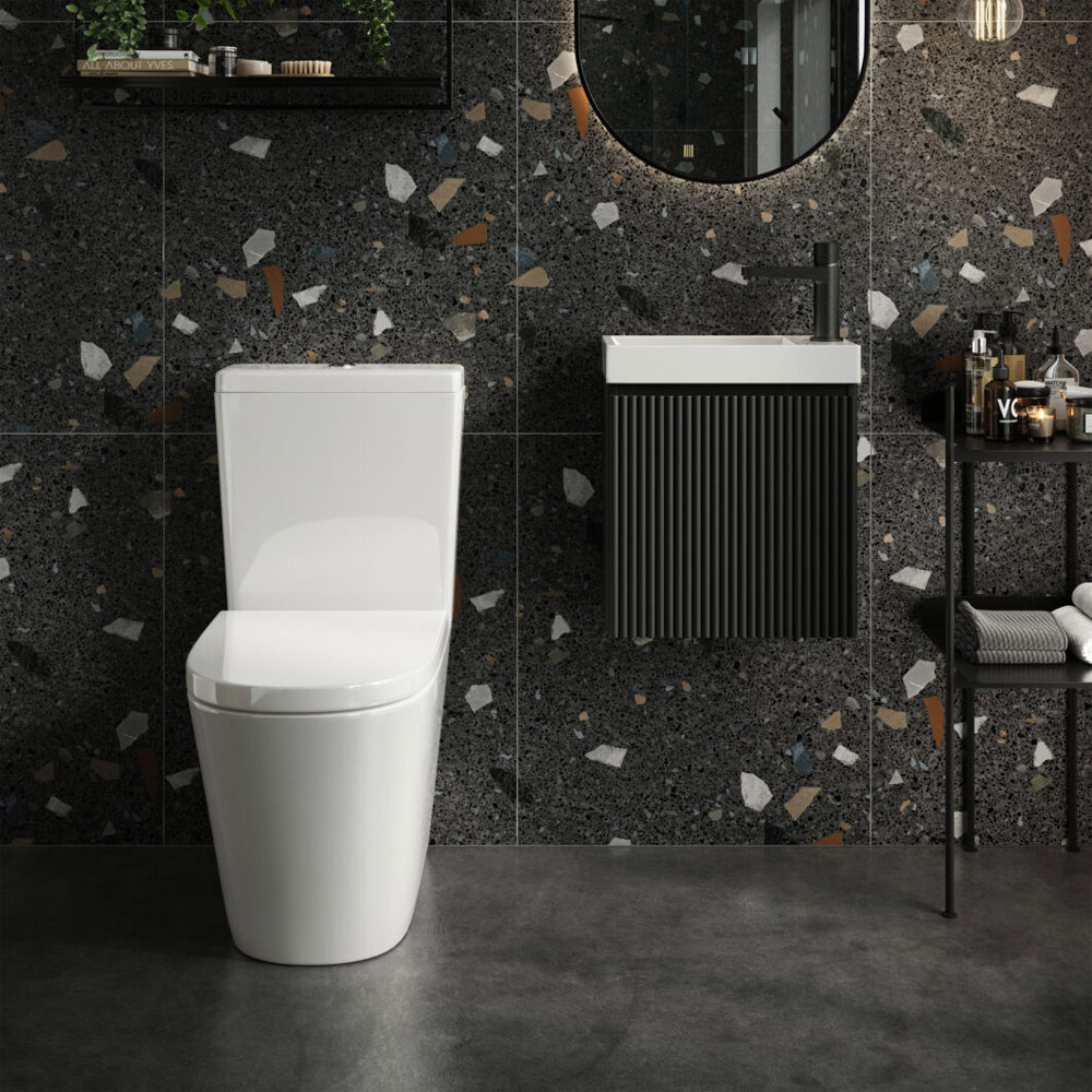Luna Rimless Closed Back Pan, Cistern & Soft Close Seat 