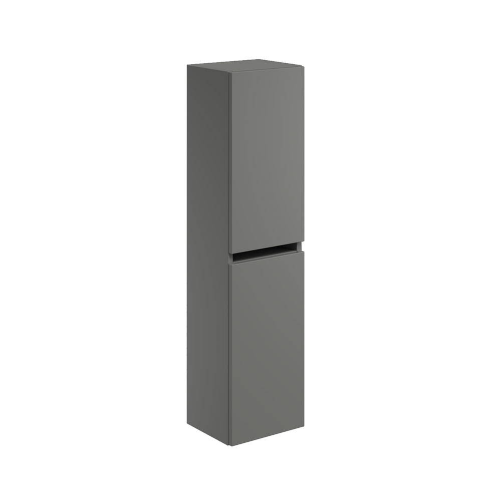 Murro 1200mm Wall Hung Tall Boy Cabinet - Dust Grey 
