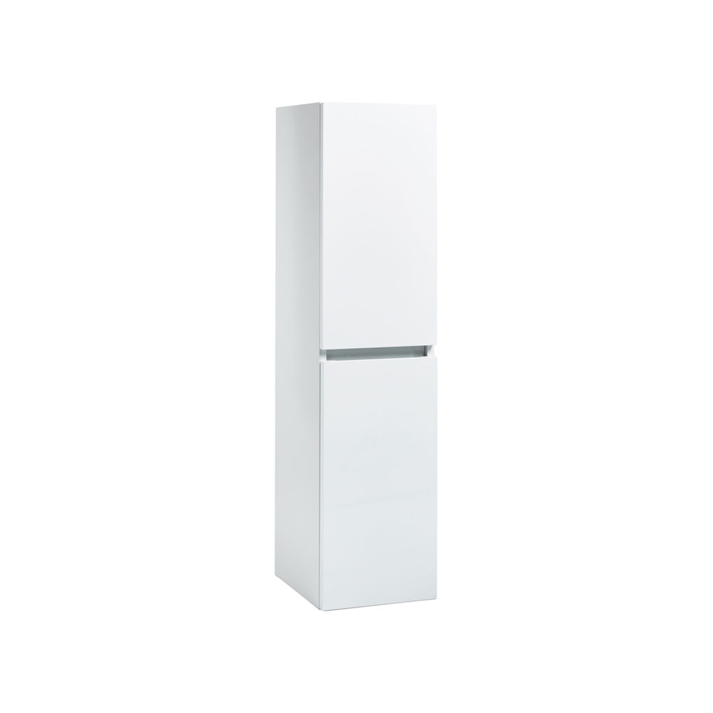 Murro 1200mm Wall Hung Tall Boy Cabinet - High Gloss White 
