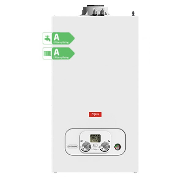 Main 25kW Eco Compact Combi Boiler, Filling Loop & Horizontal Flue