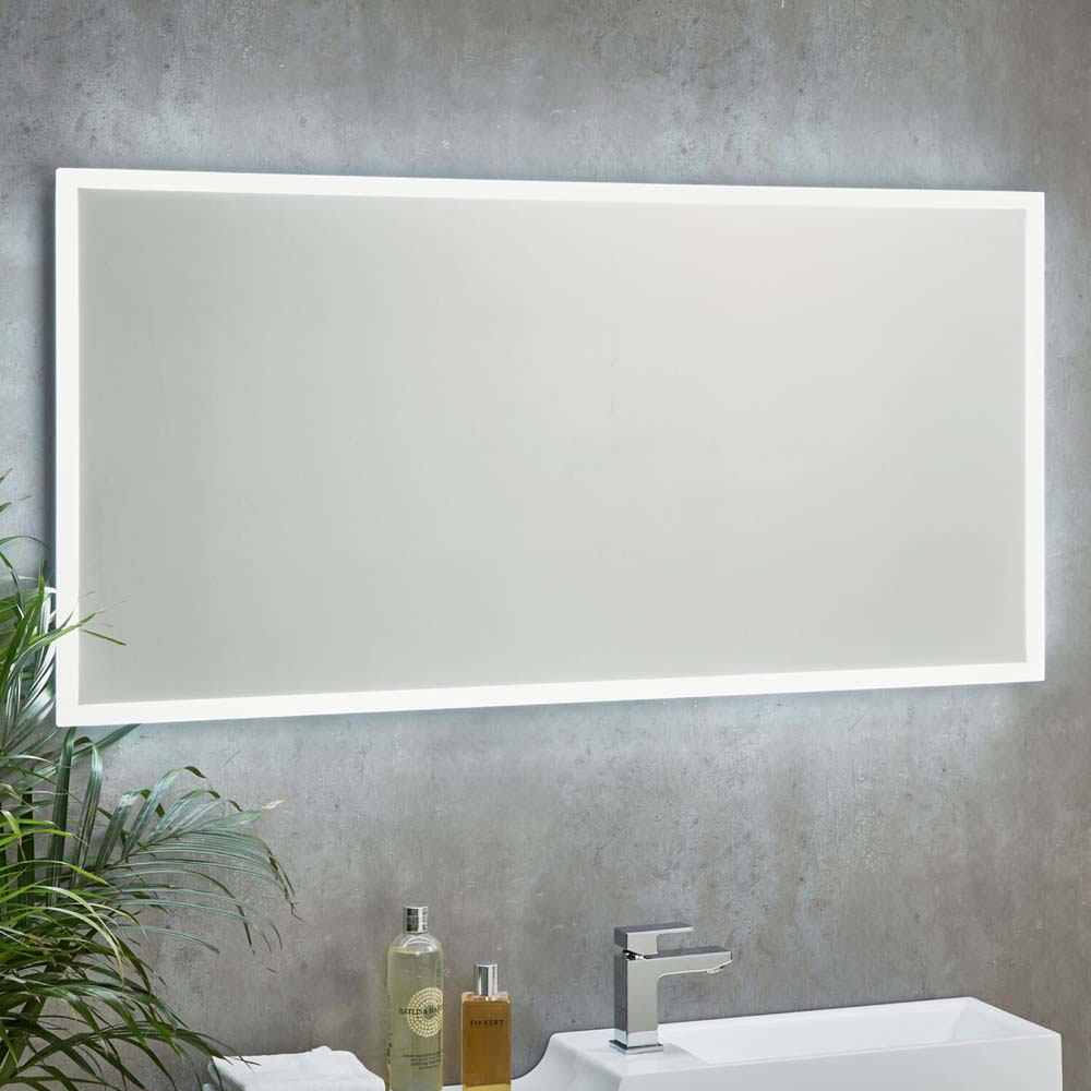 Monaco 1200x600mm LED Mirror with Demister Pad & Shaver Socket 