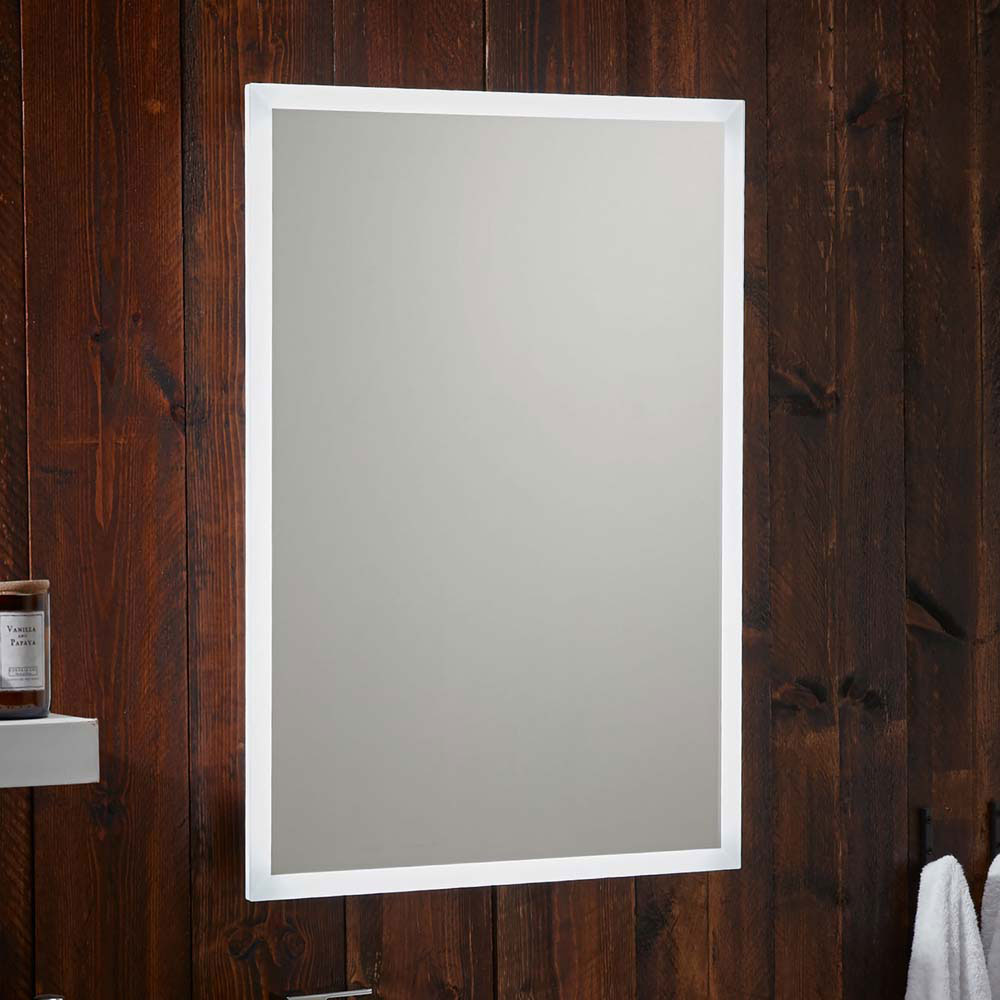 Monaco 500x700mm LED Mirror with Demister Pad & Shaver Socket with Bluetooth Speaker 